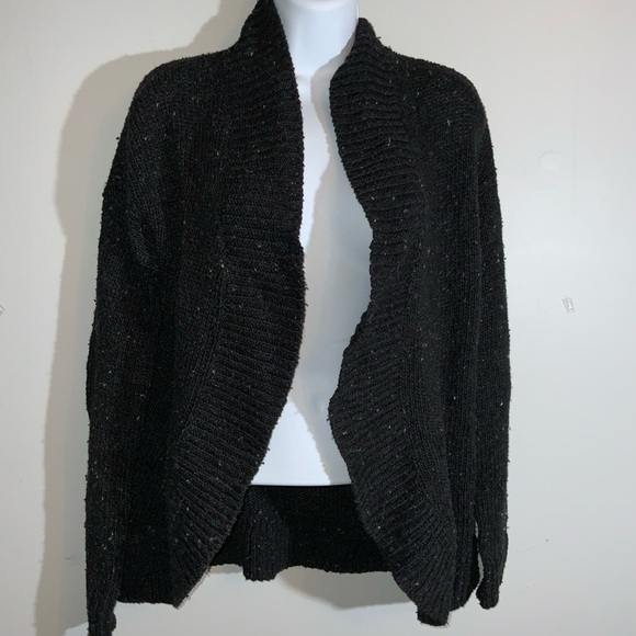 Preloved Loft Black Open Knit Cardigan Sz XS - Picture 5 of 5